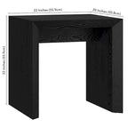 Table d'appoint rectangulaire large Oswin 22 - 22 de large