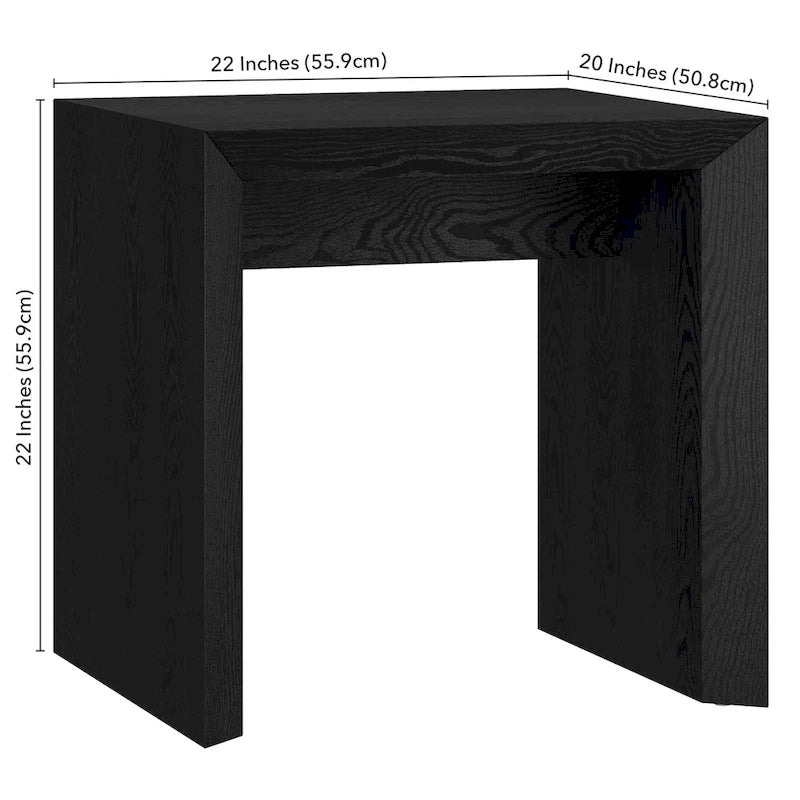 Table d'appoint rectangulaire large Oswin 22 - 22 de large