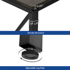 Bureau d'angle réversible en L de 55" avec étagères de rangement, bureau informatique de jeu